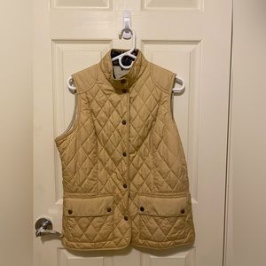 Barbour Tan Quilted Vest